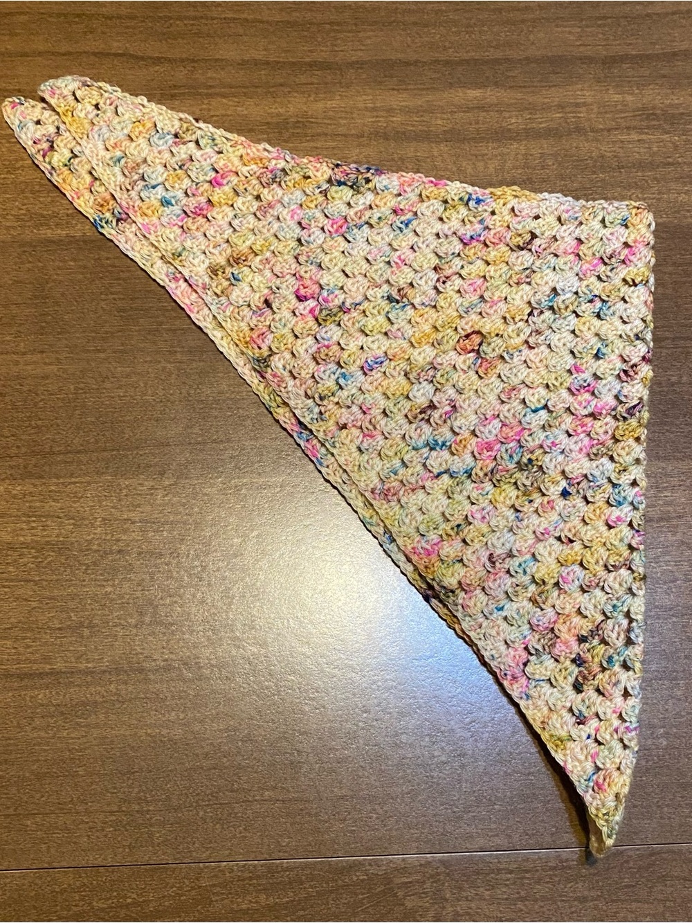 merino blend crochet kerchief bandana